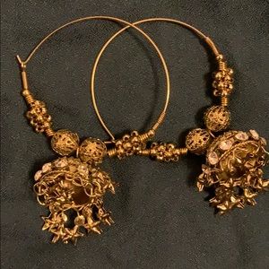 Bollywood Gold hoop earrings